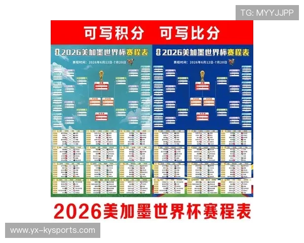 2026美加墨世界杯完整赛程表：48支球队80场大战时间线纯净版，美加墨世界杯会徽